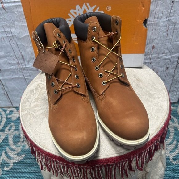 Timberland men's Premium 6 in Waterproff Boot Rust Nubuck - Picture 1 of 4